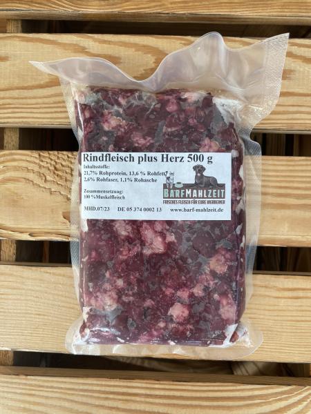 Rindfleisch plus Herz